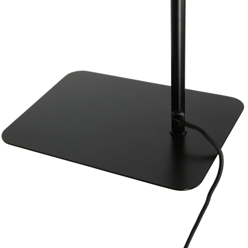 Vloerlamp Lumo 4607BR - slanke leeslamp in zwart met brons