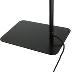 Vloerlamp Lumo 4607BR - slanke leeslamp in zwart met brons