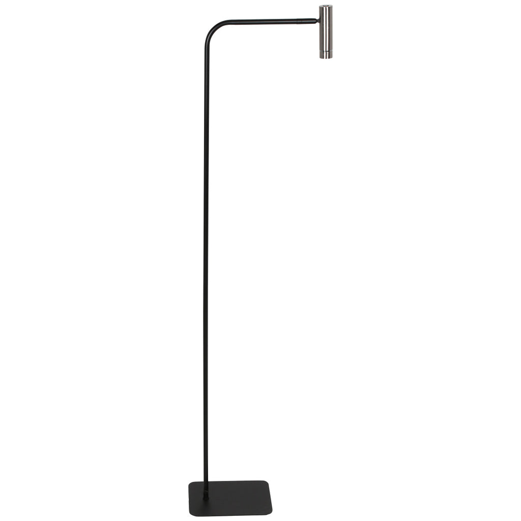 Vloerlamp Lumo 4607ST - moderne leeslamp zwart met staal
