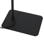 Vloerlamp Lumo 4607ST - moderne leeslamp zwart met staal