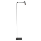 Vloerlamp Lumo 4607ZW - moderne zwarte leeslamp met strak design