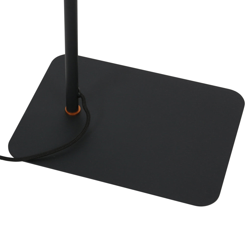 Vloerlamp Lumo 4607ZW - moderne zwarte leeslamp met strak design