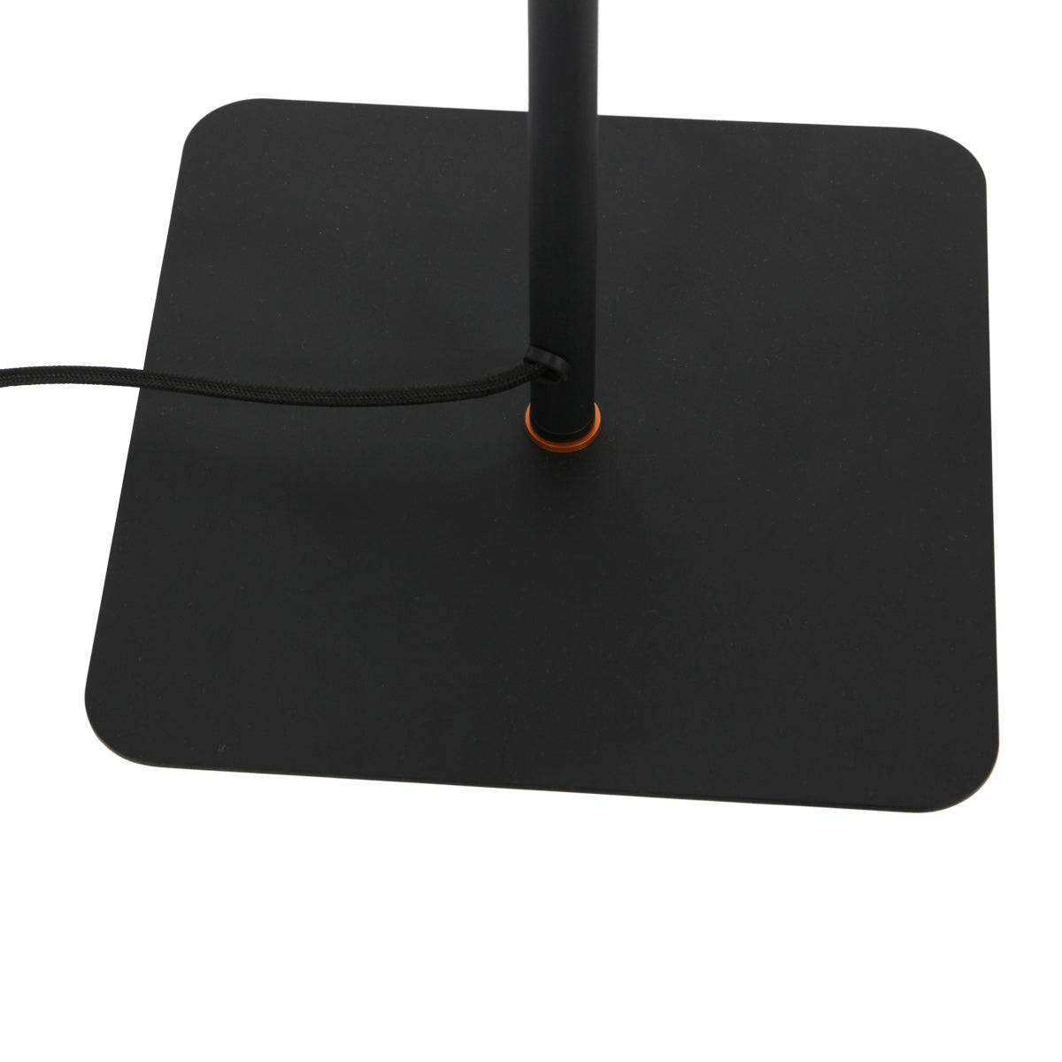 Vloerlamp Lumo 4608ZW – strakke tweelichts zwarte LED leeslamp