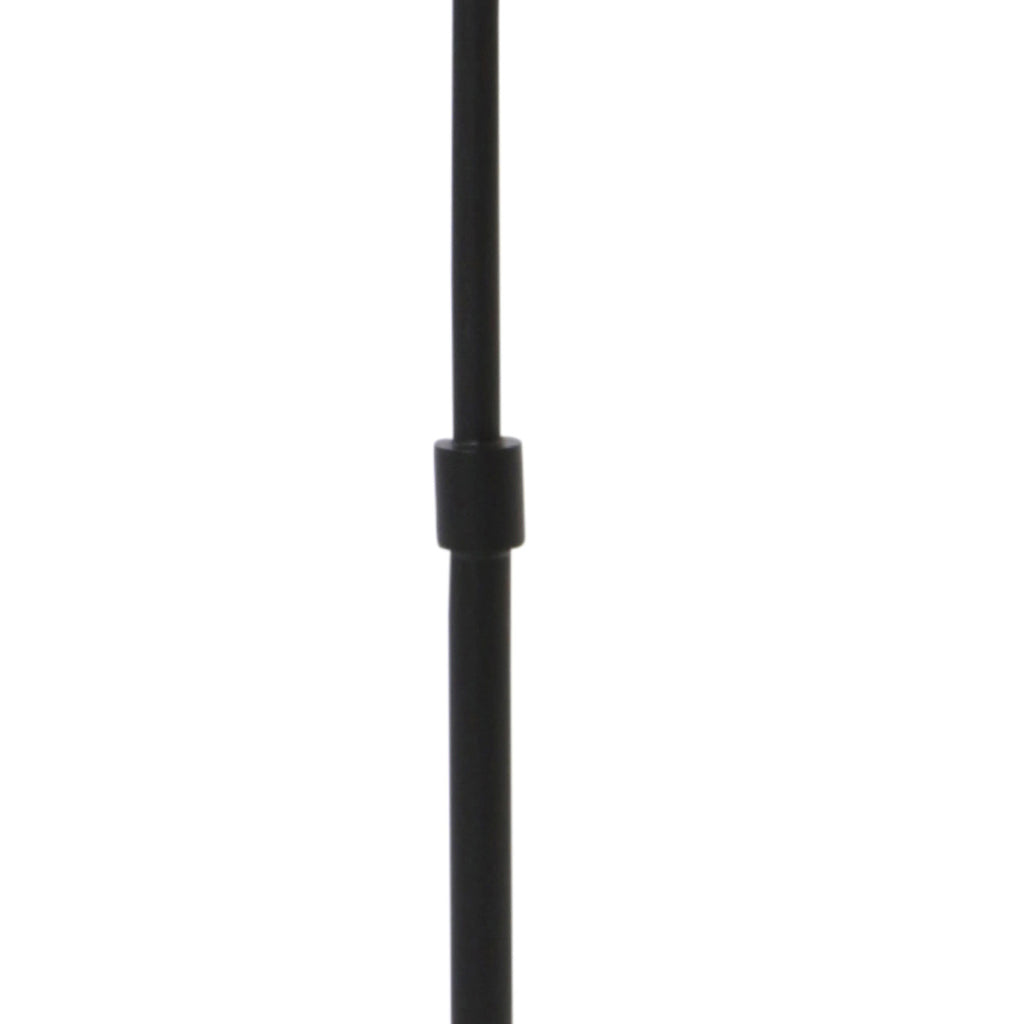 Tafellamp Bollique 4610ZW zwarte lamp met smoke glas