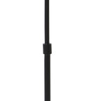 Tafellamp Bollique 4610ZW zwarte lamp met smoke glas