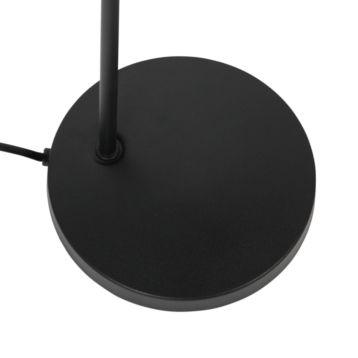 Tafellamp Bollique 4610ZW zwarte lamp met smoke glas