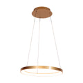 Gouden hanglamp Ringlede 4612GO, met cable-lift