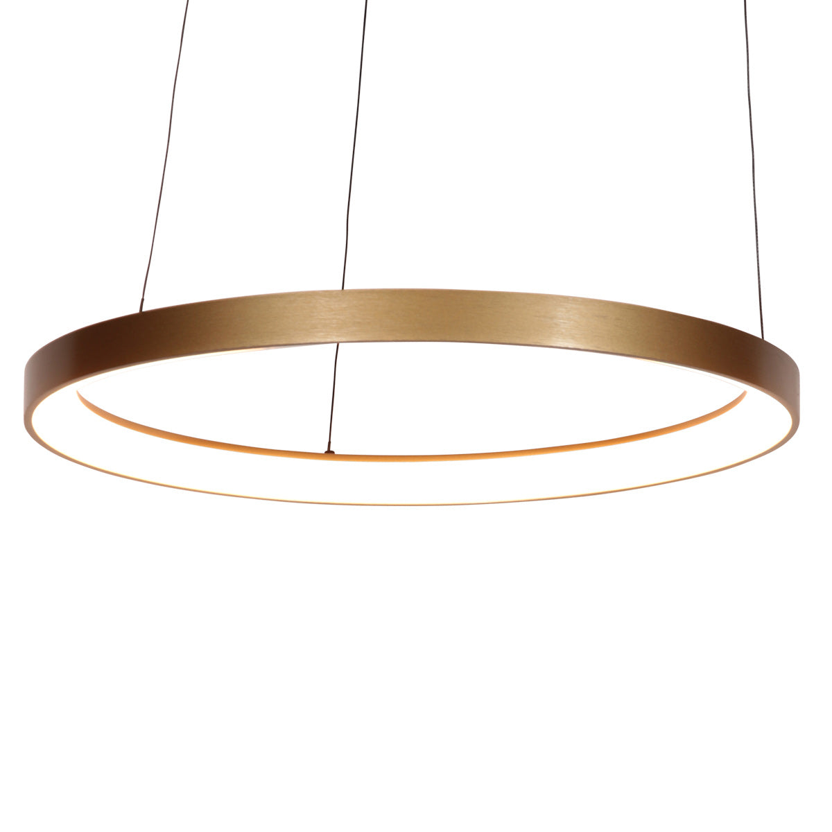 Gouden hanglamp Ringlede 4612GO, met cable-lift