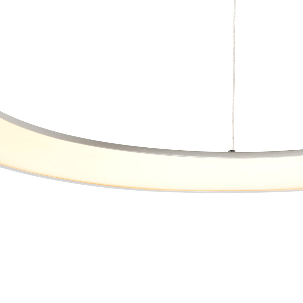 Stalen hanglamp Ringlede 4612ST met cable-lift systeem