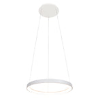 Witte hanglamp Ringlede 4612W met cable-lift systeem