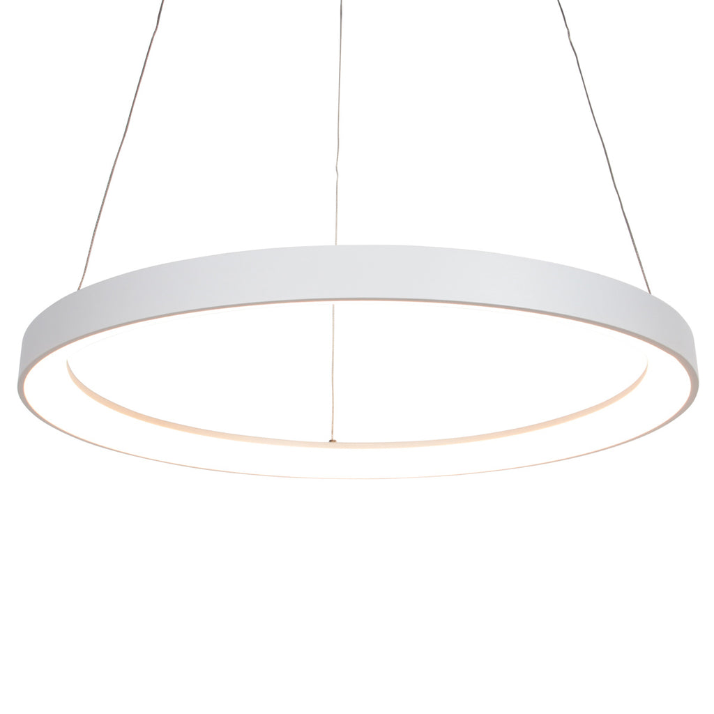 Witte hanglamp Ringlede 4612W met cable-lift systeem