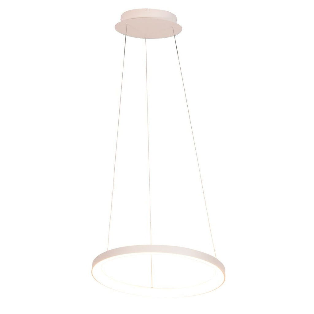 Witte hanglamp Ringlede 4612W met cable-lift systeem