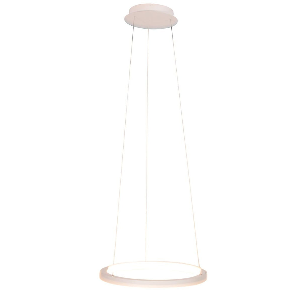 Witte hanglamp Ringlede 4612W met cable-lift systeem