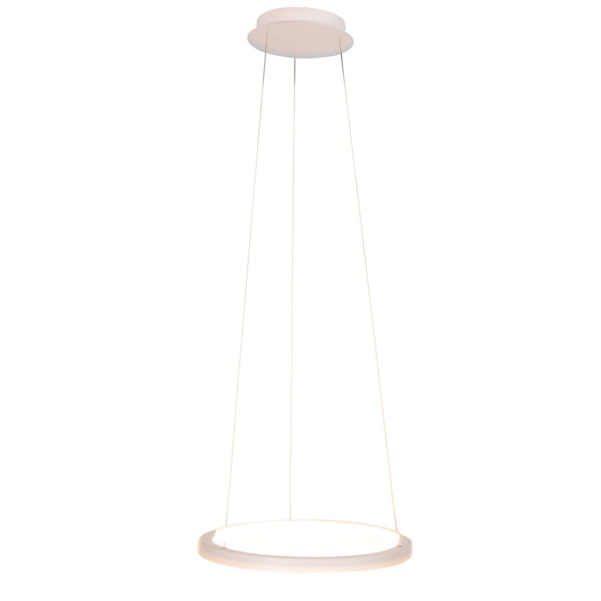 Witte hanglamp Ringlede 4612W met cable-lift systeem