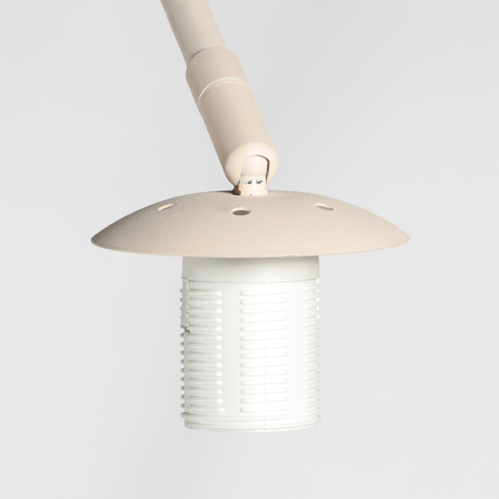 Booglamp Vela Lino 4679CR crème met zwarte textiel kap Ø60 cm