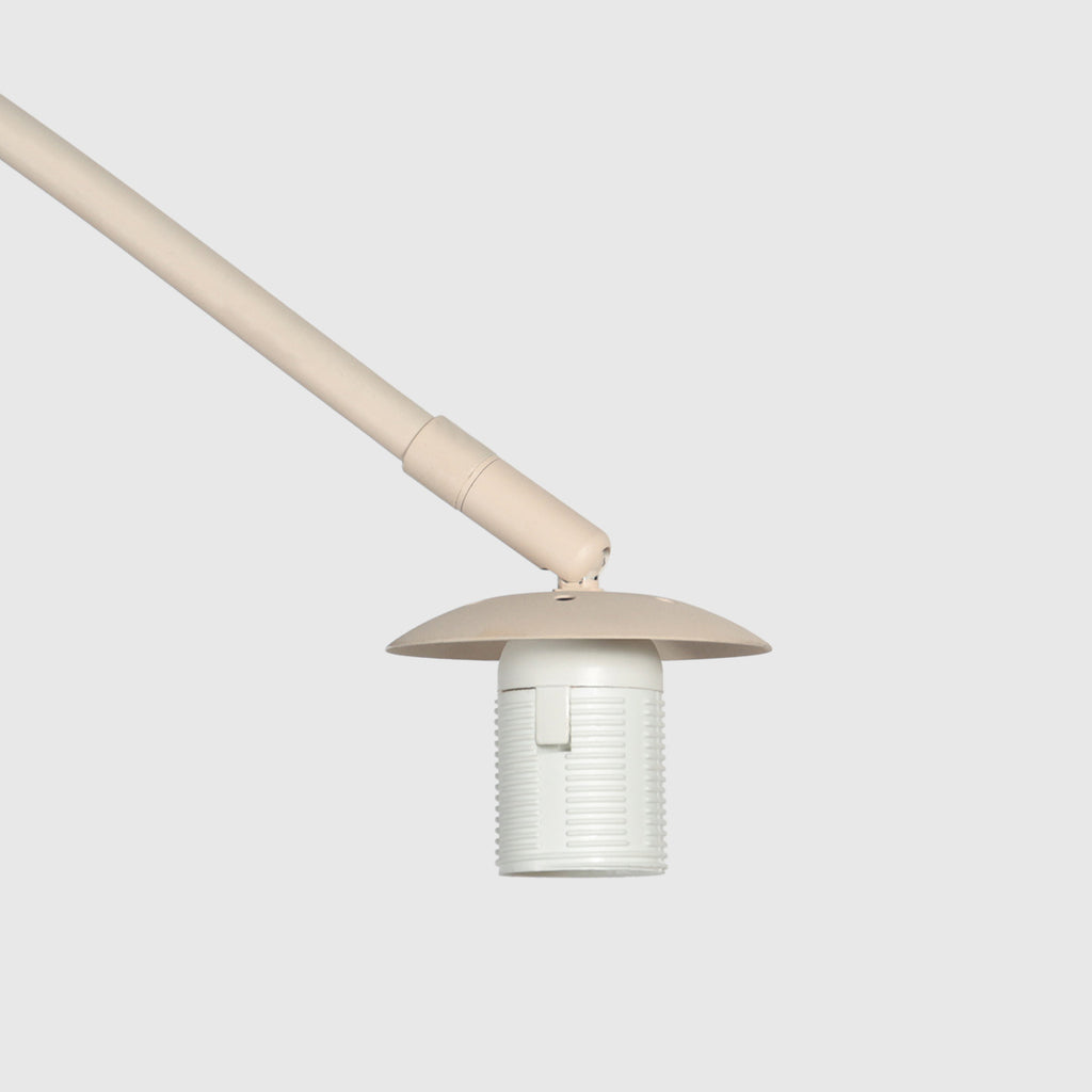 Booglamp Vela Lino 4679CR crème met zwarte textiel kap Ø60 cm
