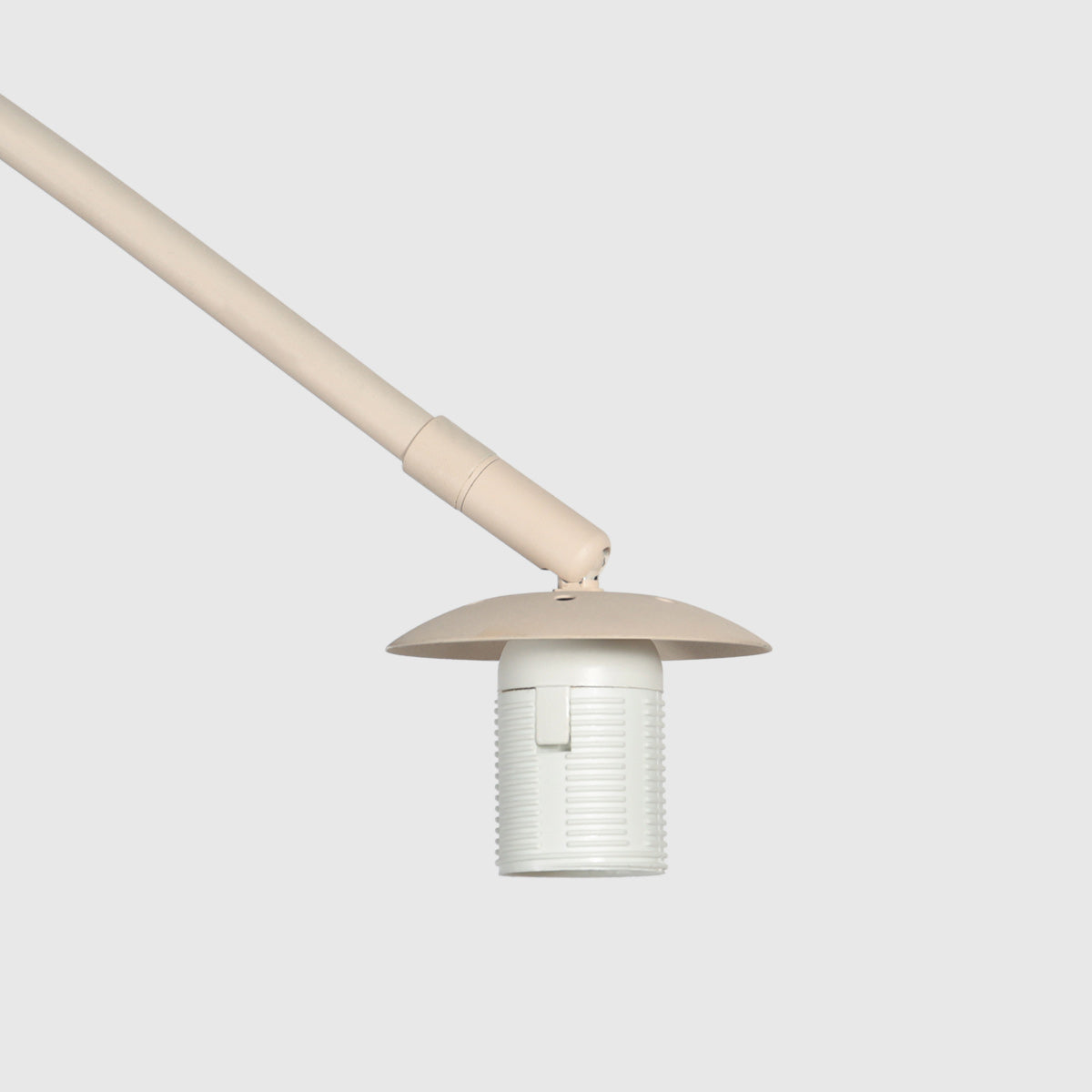 Booglamp Vela Lino 4679CR crème met zwarte textiel kap Ø60 cm