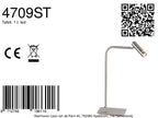 Tafellamp Volari 4709ST stalen tafellamp met touchdimmer