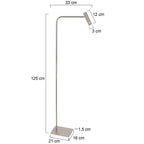 Vloerlamp Volari 4710ST Stalen vloerlamp met indirect licht detail