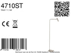 Vloerlamp Volari 4710ST Stalen vloerlamp met indirect licht detail