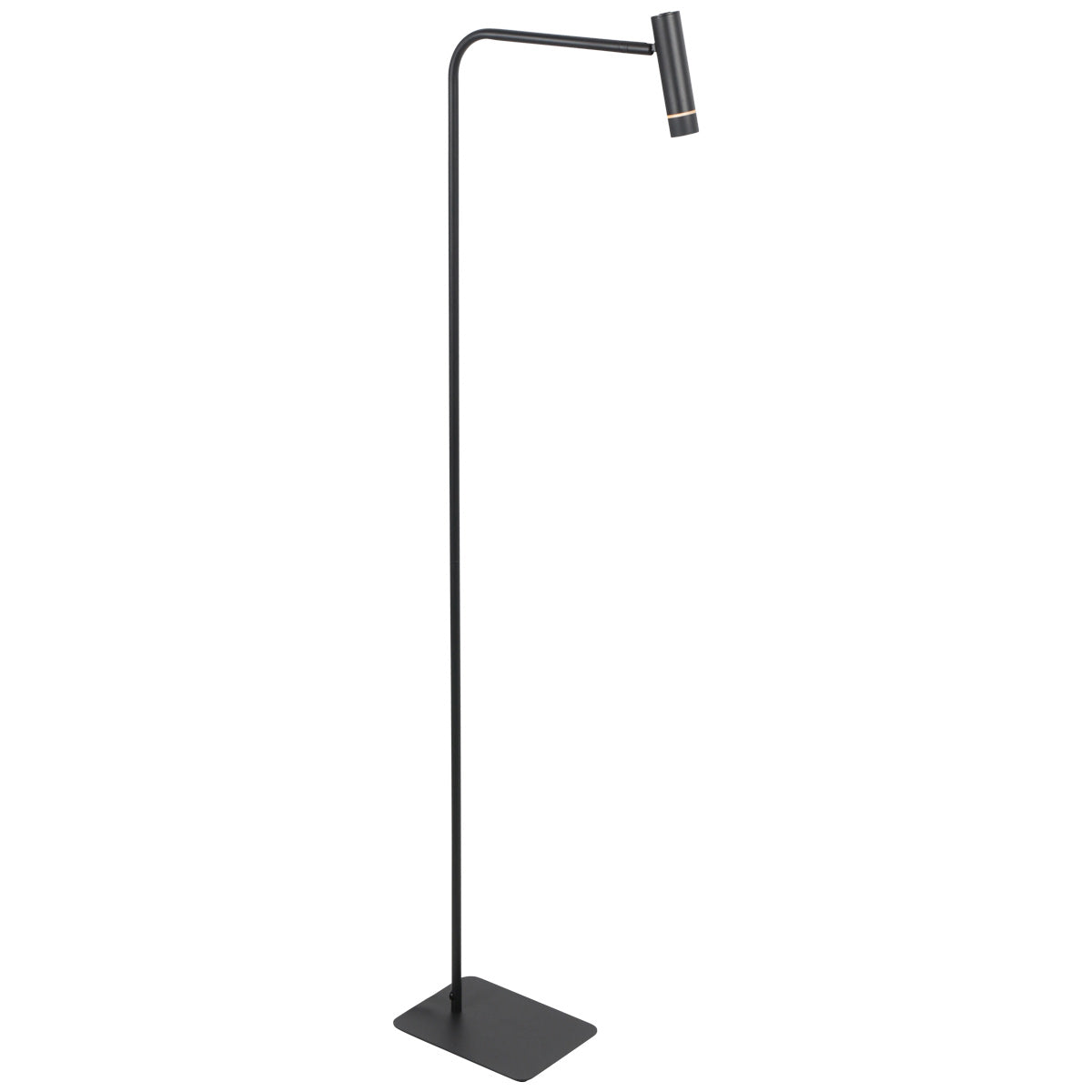 Vloerlamp Volari 4710ZW Zwarte vloerlamp met warm licht