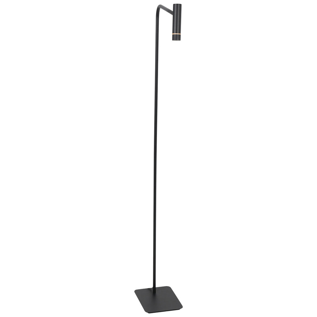Vloerlamp Volari 4710ZW Zwarte vloerlamp met warm licht