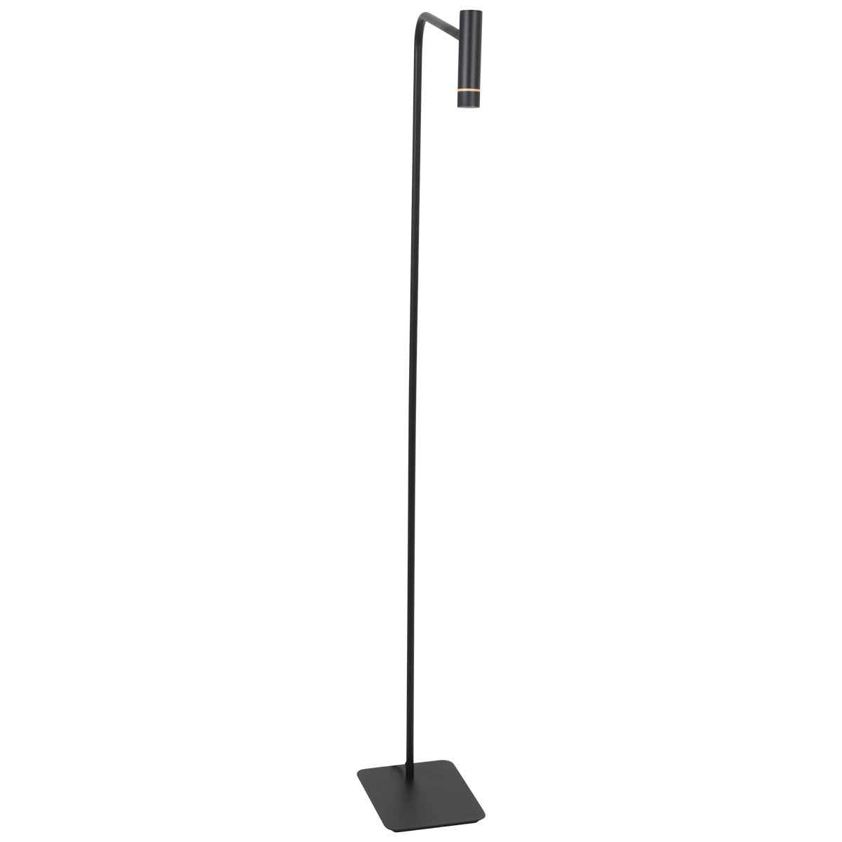 Vloerlamp Volari 4710ZW Zwarte vloerlamp met warm licht