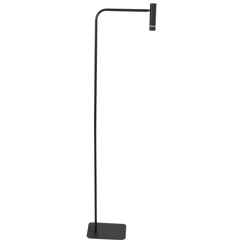 Vloerlamp Volari 4710ZW Zwarte vloerlamp met warm licht