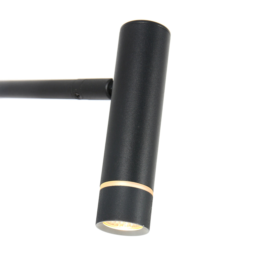 Vloerlamp Volari 4710ZW Zwarte vloerlamp met warm licht