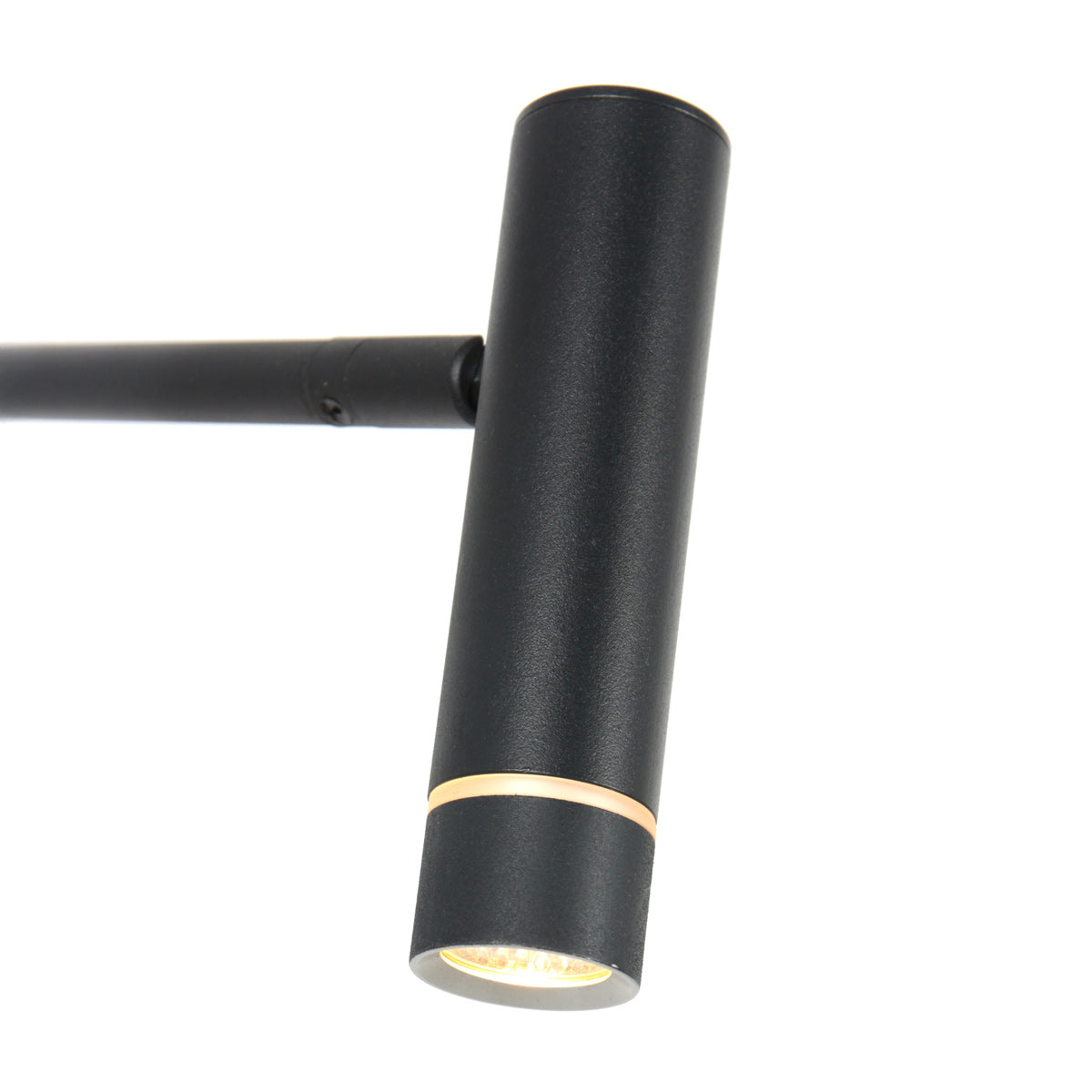 Vloerlamp Volari 4710ZW Zwarte vloerlamp met warm licht