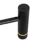 Vloerlamp Volari 4710ZW Zwarte vloerlamp met warm licht