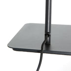 Vloerlamp Volari 4710ZW Zwarte vloerlamp met warm licht