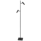 Vloerlamp Volari 4711ZW zwarte 2-lichts leeslamp met dim to warm LED