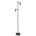 Vloerlamp Volari 4711ZW zwarte 2-lichts leeslamp met dim to warm LED