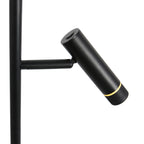 Vloerlamp Volari 4711ZW zwarte 2-lichts leeslamp met dim to warm LED