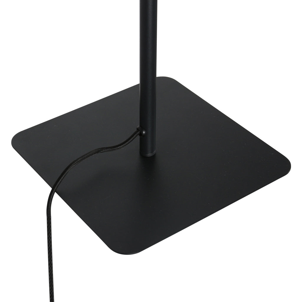 Vloerlamp Volari 4711ZW zwarte 2-lichts leeslamp met dim to warm LED