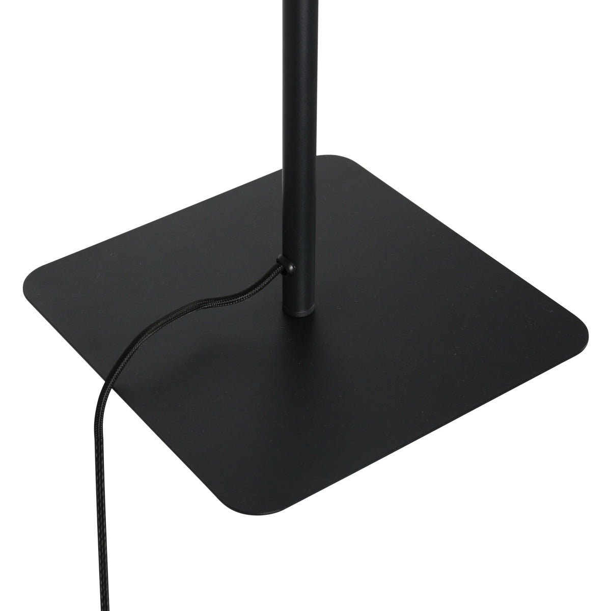 Vloerlamp Volari 4711ZW zwarte 2-lichts leeslamp met dim to warm LED
