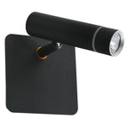 Wandlamp Volari 4712ZW zwart met dimbare LED en richtbare kop