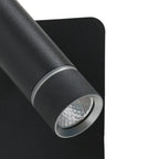 Wandlamp Volari 4712ZW zwart met dimbare LED en richtbare kop