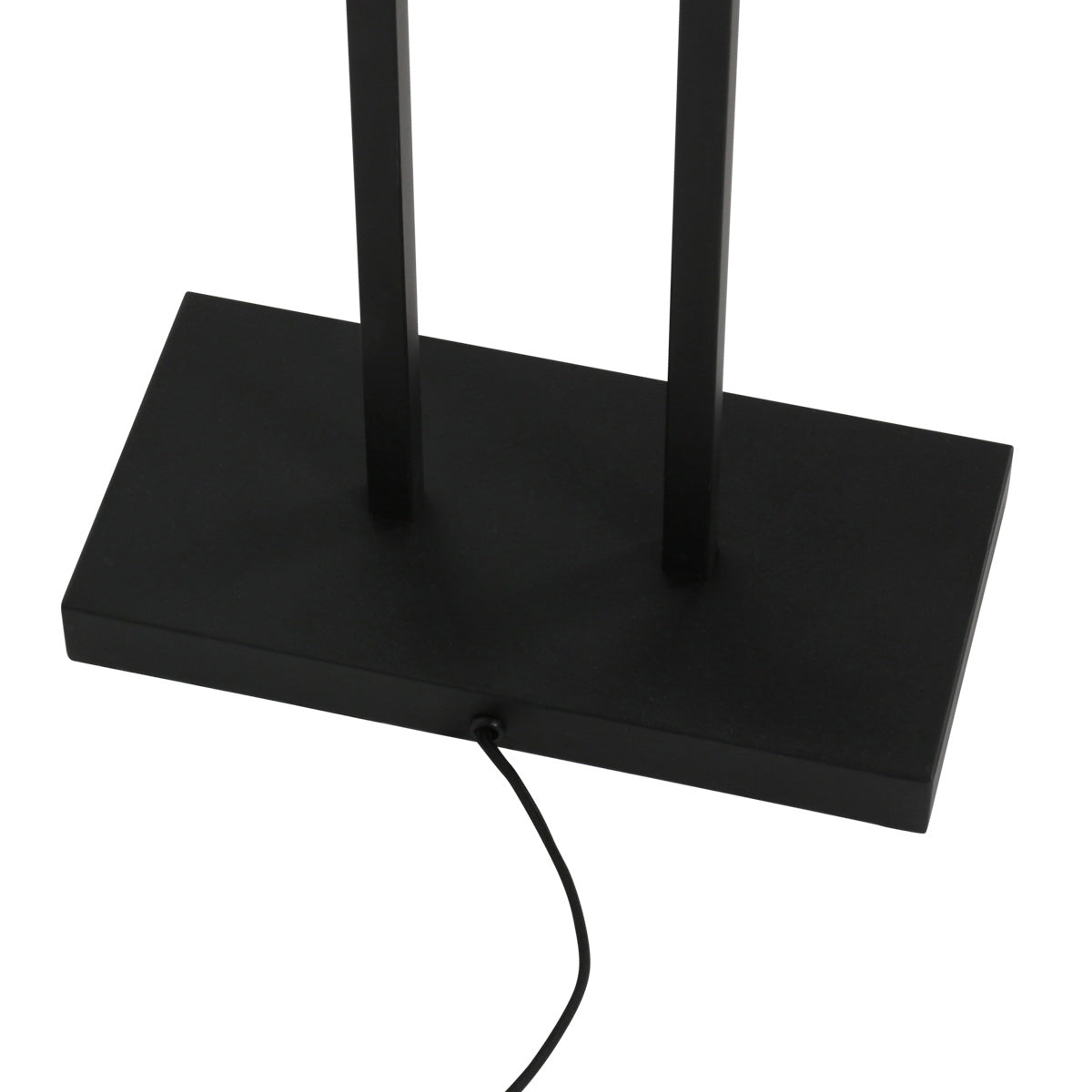 Vloerlamp Stang 4721ZW met zwart beige bamboe kap en leeslicht