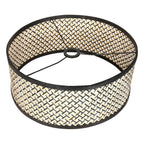 Vloerlamp Stang 4721ZW met zwart beige bamboe kap en leeslicht