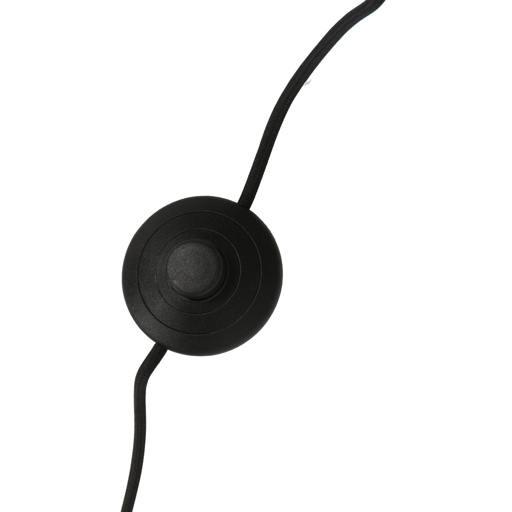Vloerlamp Stang 4723ZW met grijze velours kap en leeslicht