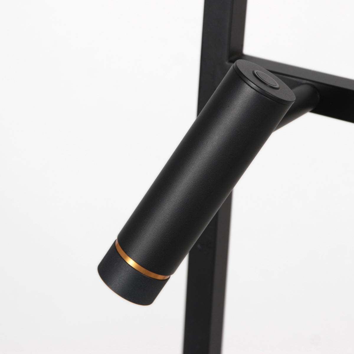 Vloerlamp Stang 4723ZW met grijze velours kap en leeslicht