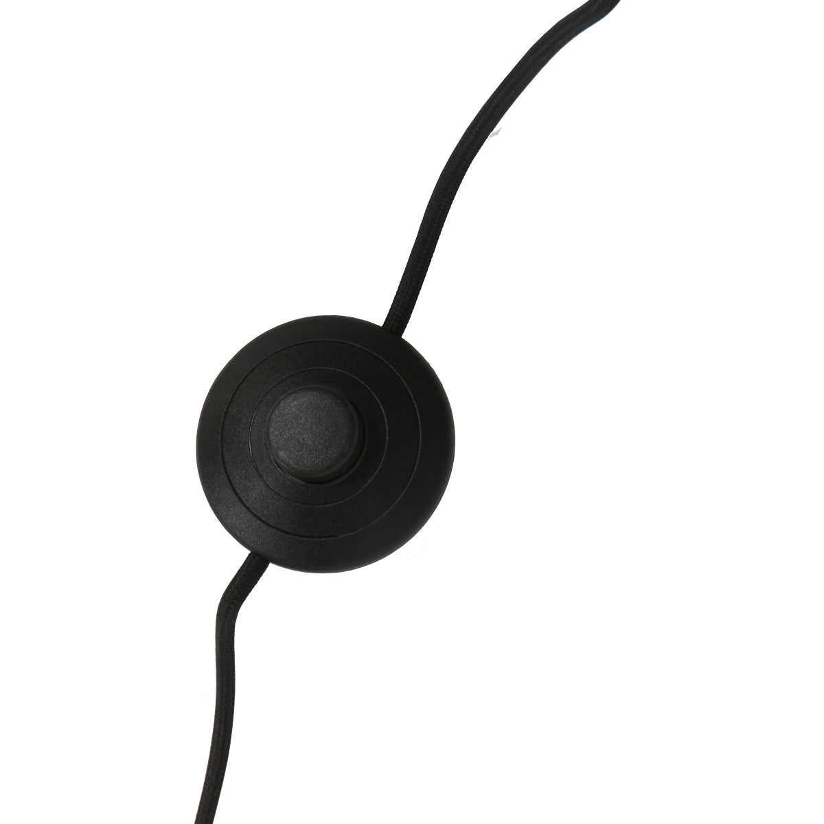 Vloerlamp Stang 4725ZW met grof wit linnen kap en leeslicht