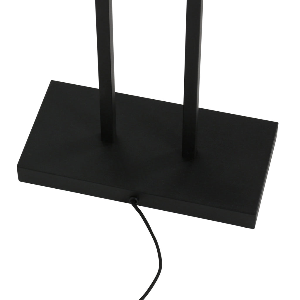Vloerlamp Stang 4726ZW met grijs linnen kap en leeslicht