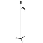 Vloerlamp Stang 4741ZW zwarte vloerlamp met leeslicht en E27 fitting