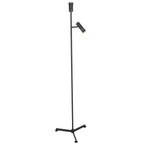 Vloerlamp Stang 4741ZW zwarte vloerlamp met leeslicht en E27 fitting