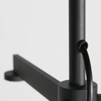 Vloerlamp Stang 4741ZW zwarte vloerlamp met leeslicht en E27 fitting