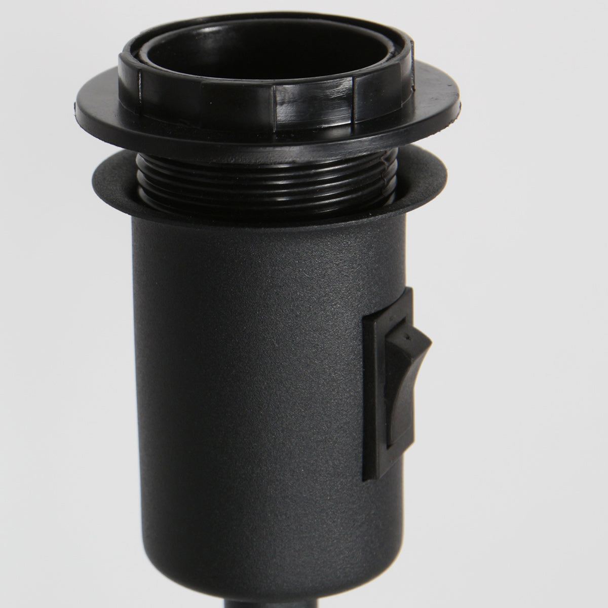 Vloerlamp Stang 4741ZW zwarte vloerlamp met leeslicht en E27 fitting