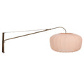 Wandlamp Vela Lino 4748BR brons met beige-crème textiel kap